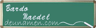 Bardo Maedel Visitenkarte